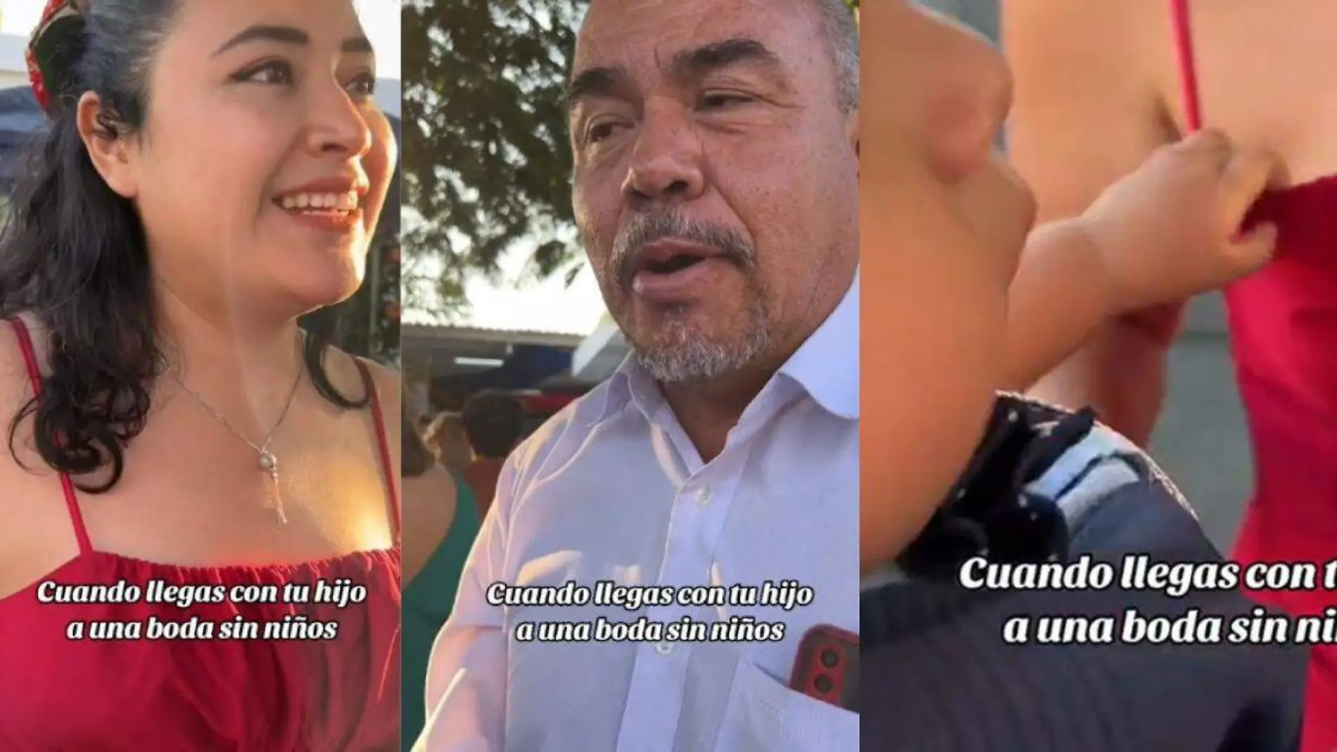 Pareja lleva a su hijo a una boda sin niños y no los dejan pasar